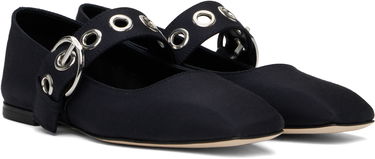 Bälten Aeyde Aeyde Uma Eyelet Ballerina Flats Mörkblå | A11-FL-RKLS08FL159-SS25-519-069, 3