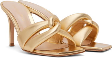 Sneakers och skor Gianvito Rossi Amour Heeled Mules Metallisk | G10012-85RIC-NPS, 3