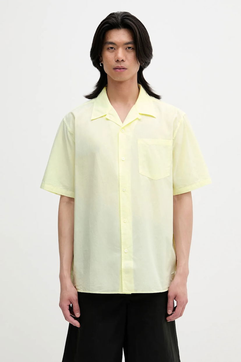 Skjorta NORSE PROJECTS Norse Projects Carsten Cotton Tencel Shirt, Regular Fit Gul | N40.0579.3043