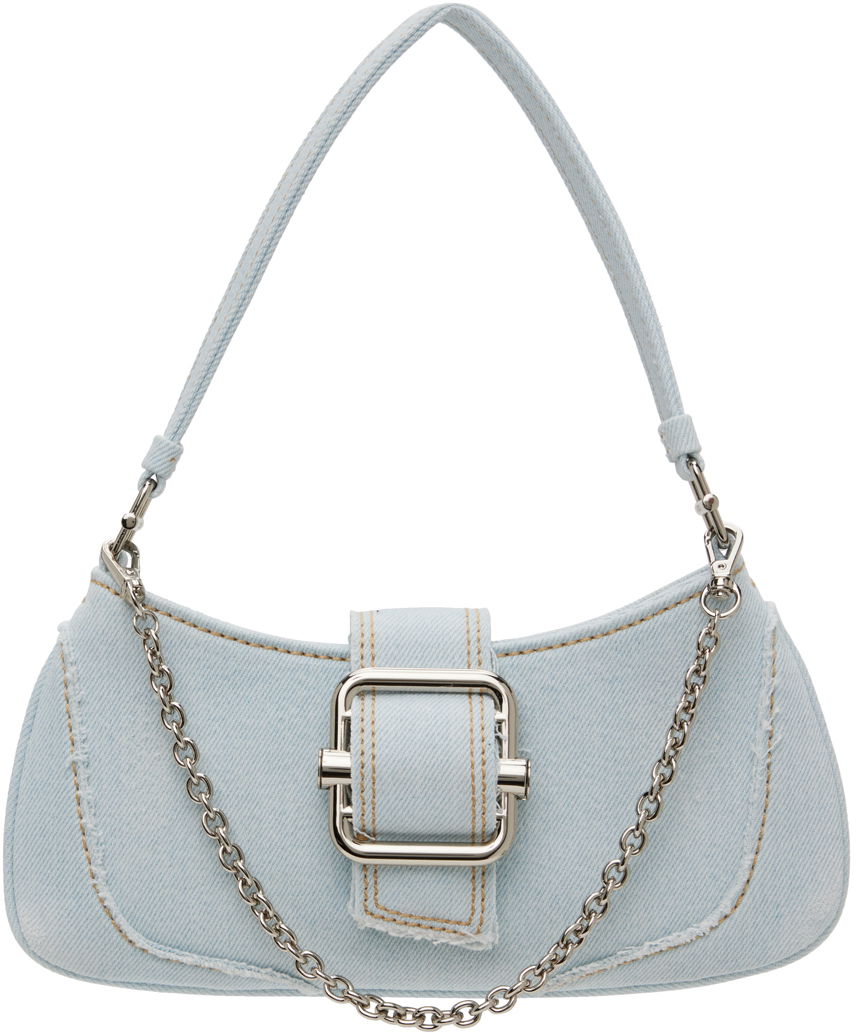 Handväska OSOI Small Denim Shoulder Bag With Chain Blå | 24SB050-01-03, 0