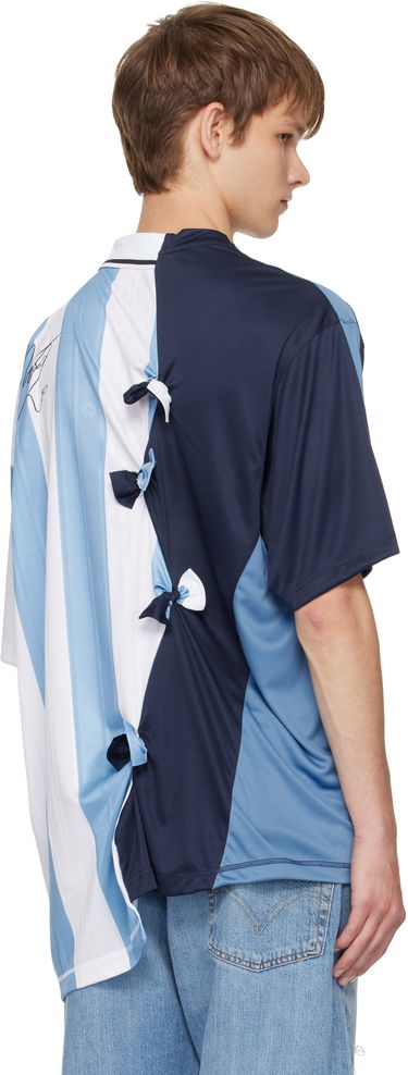 T-shirt Martine Rose Martine Rose Collage Football T-Shirt Blå | 189JT14531, 2