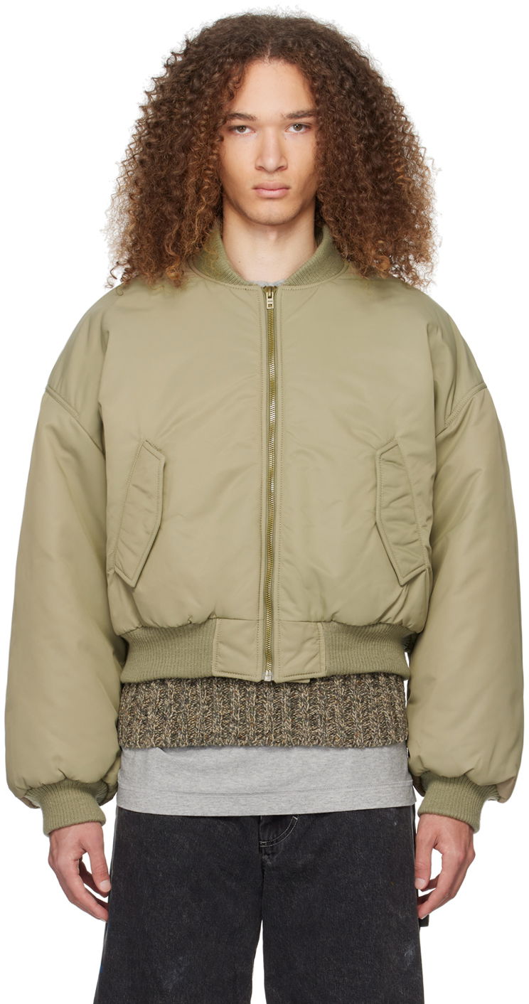 Bomberjacka We11done We11done Puff Bomber Jacket Grön | WD-JP0-24-102-U-KK