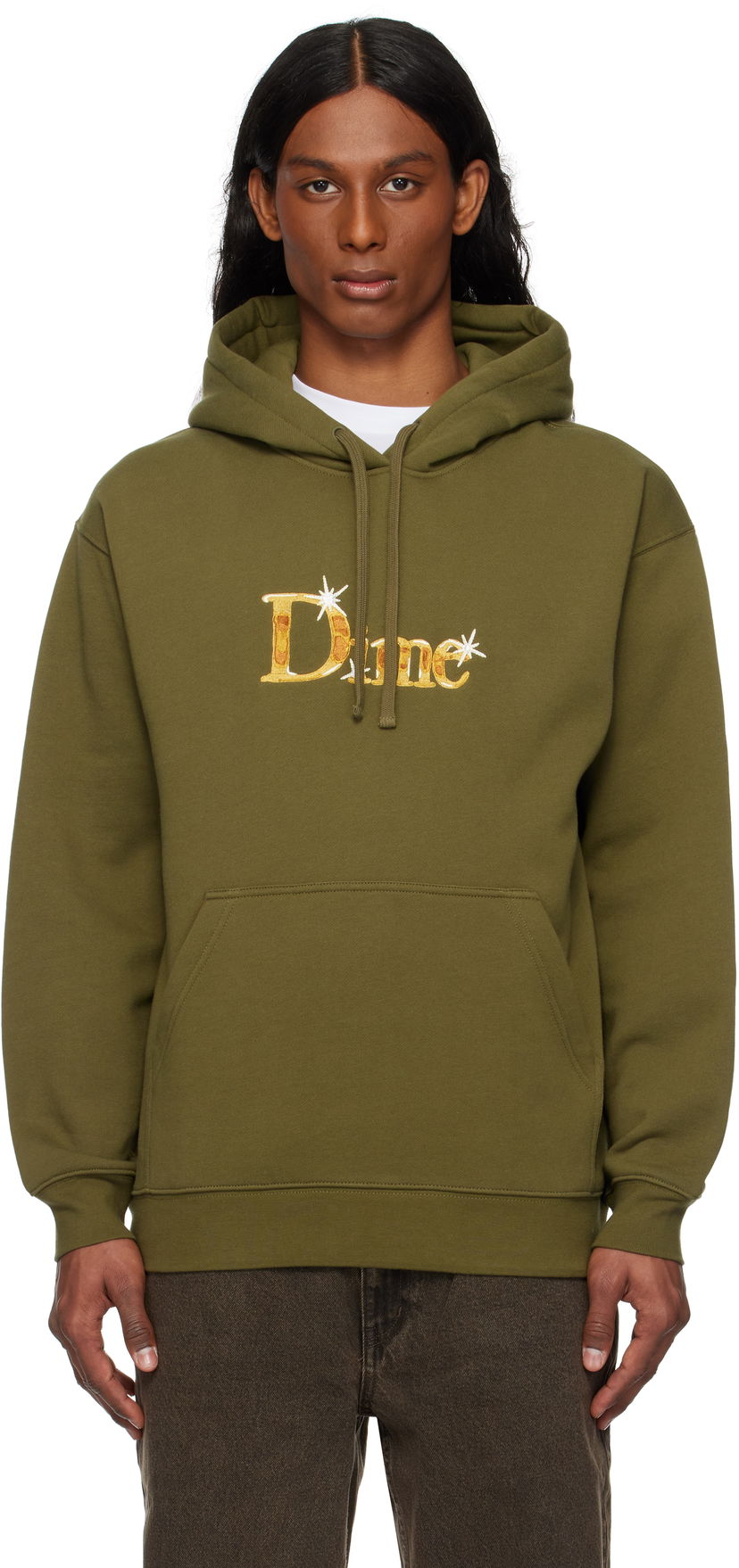 Sweatshirt Dime Classic Shiny Hoodie Grön | DIME2SP2545OLI