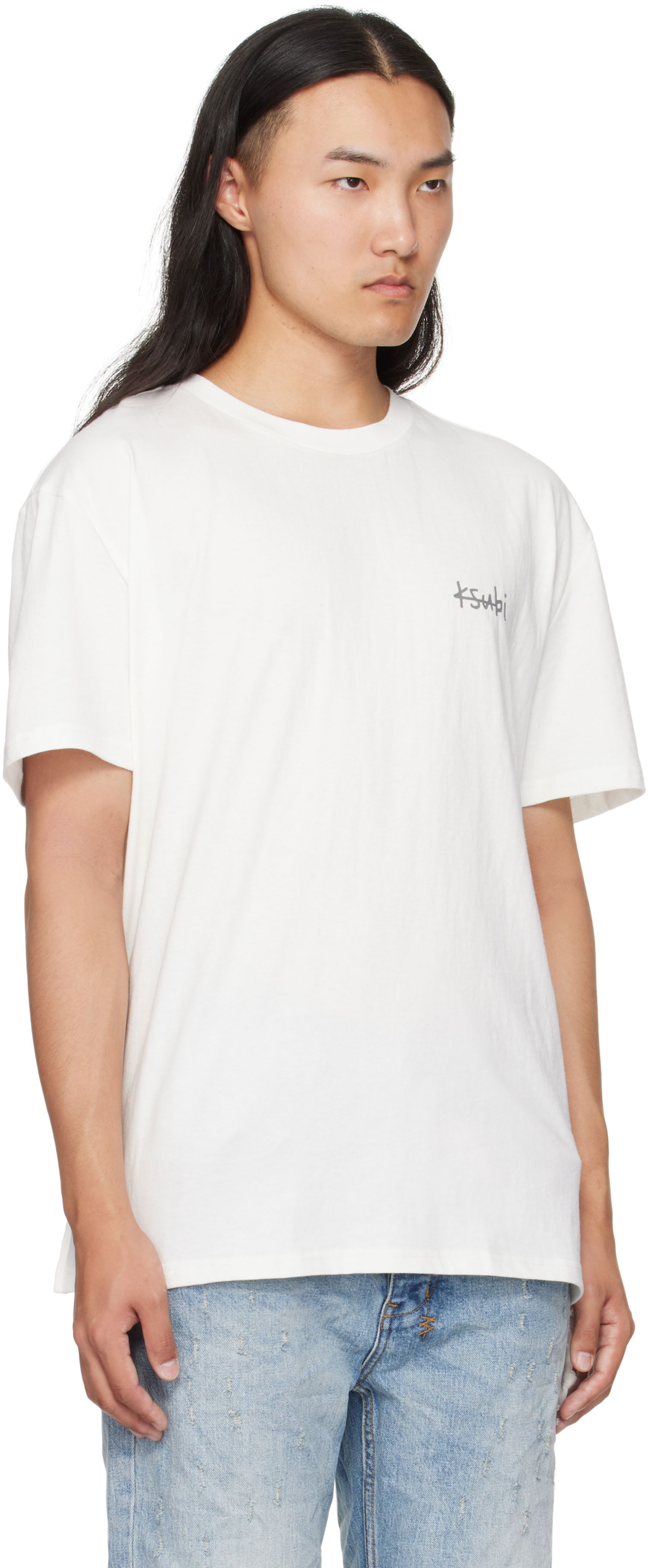 T-shirt Ksubi Ksubi All Day Biggie T-Shirt Vit | MFA25TE003, 1