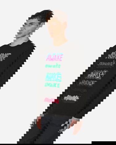 T-shirt Awake NY Stefan Meier Printed Longsleeve T-Shirt Svart | AWK-FW22-TS004 BLA, 1