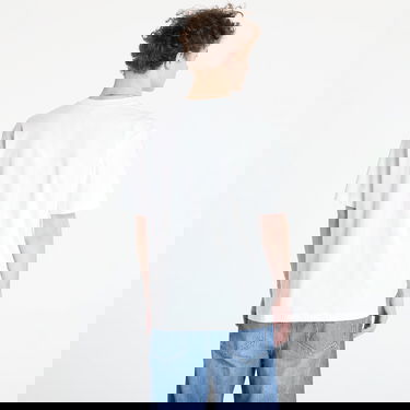 T-shirt CALVIN KLEIN Calvin Klein Jeans Men's Relaxed Fit Woven Label Tee Vit | J30J326857 YAF, 2