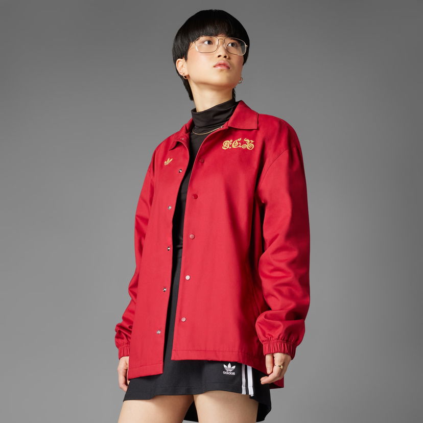Vindjacka adidas Performance FC Bayern Anniversary Coach Jacket Röd | JF0585