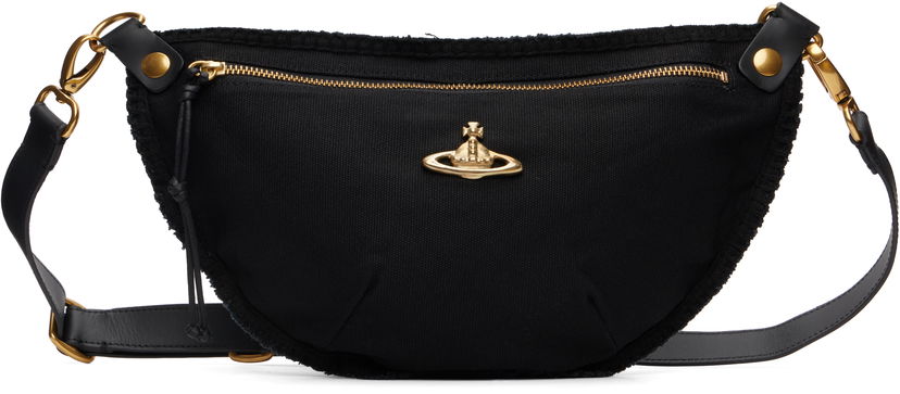 Midjeväska Vivienne Westwood Vivienne Westwood City Canvas Pouch Svart | 43070034U-W00IW-ET