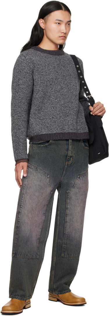 Sweater Eckhaus Latta Eckhaus Latta Yak Knit Sweater Grå | 8258-EL-PF25-M, 3