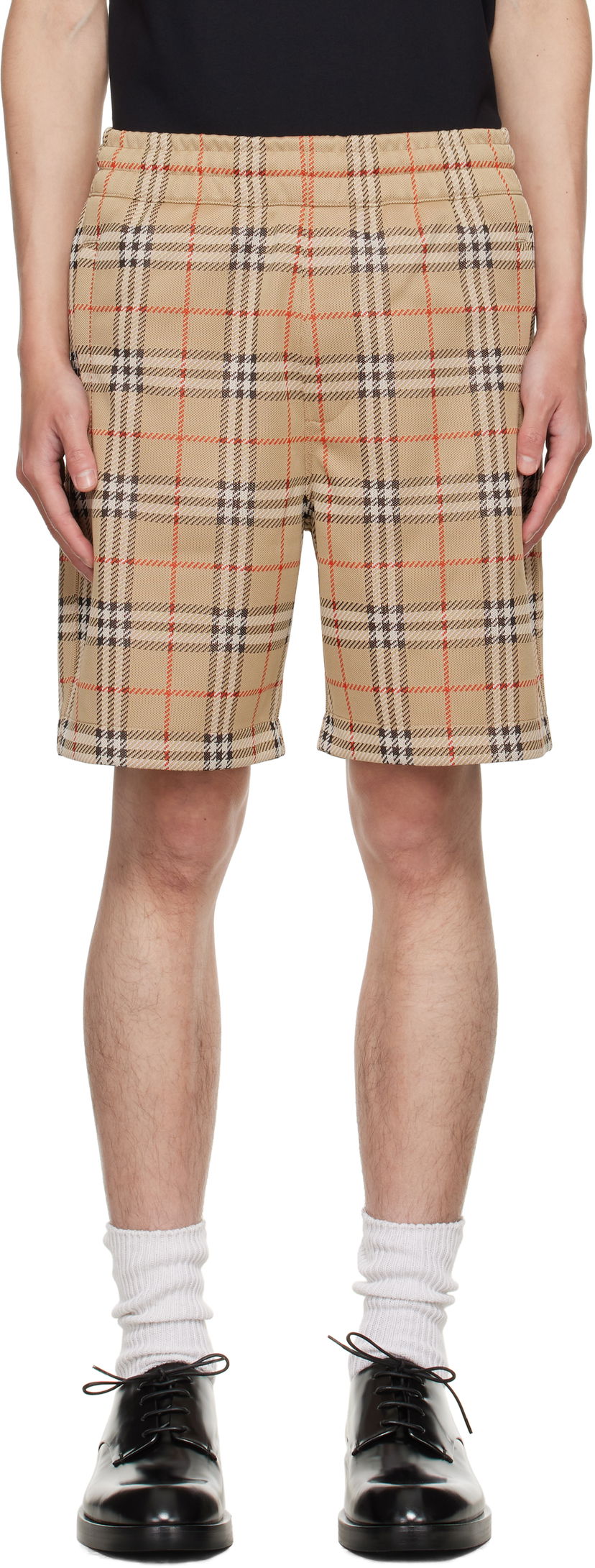 Shorts Burberry Burberry Check Shorts Beige | 8113850