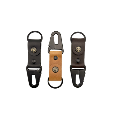 Nyckelringar Vasky Leather Keychain with Carabiner Brun | A-0223-004, 1