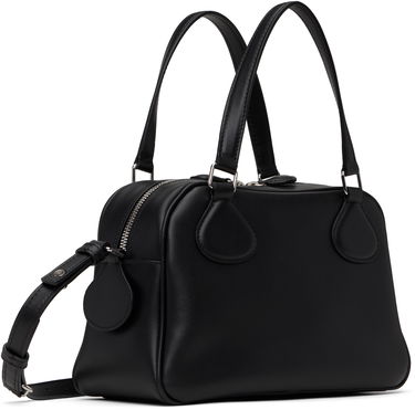 Handväska Courrèges Courrèges Reedition Leather Bowling Bag Svart | PERGSA062CR0065, 2