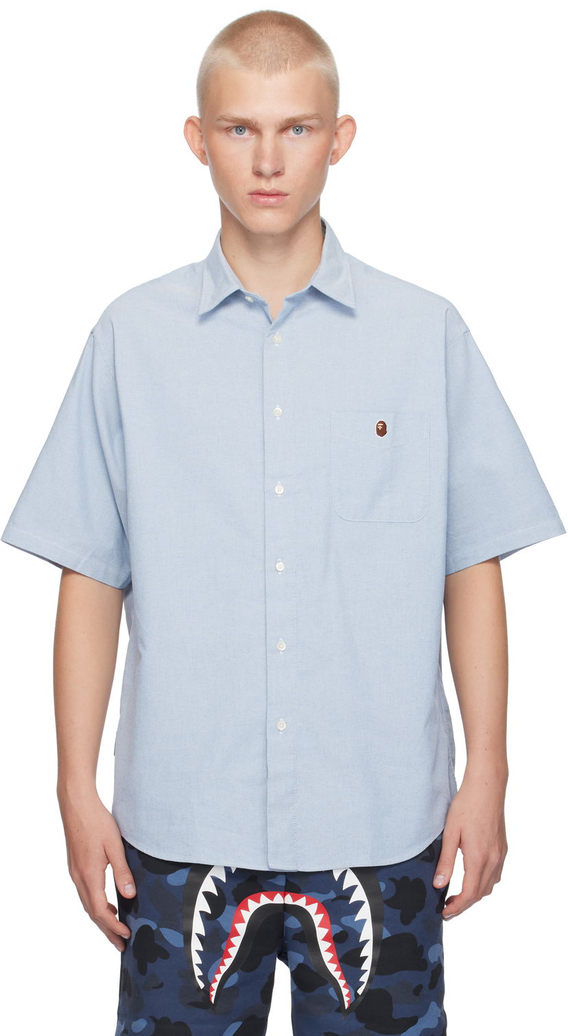 Skjorta BAPE Cordura Shirt Blå | 001SRK301003M