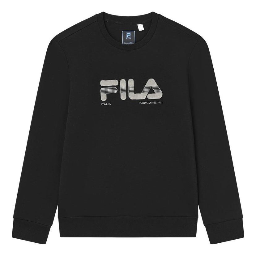 Sweater FILA Core Design Museum Pullover Sweater Svart | F11M342211F-BK