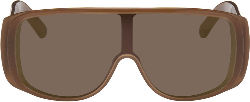 Solglasögon Maison Margiela MM6 Maison Margiela Mask Sunglasses Brun | 5VP