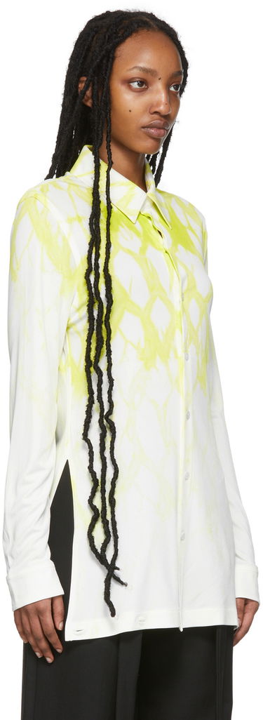 Skjorta Dion Lee Shibori Print Relaxed Shirt Vit | C5013R22, 1
