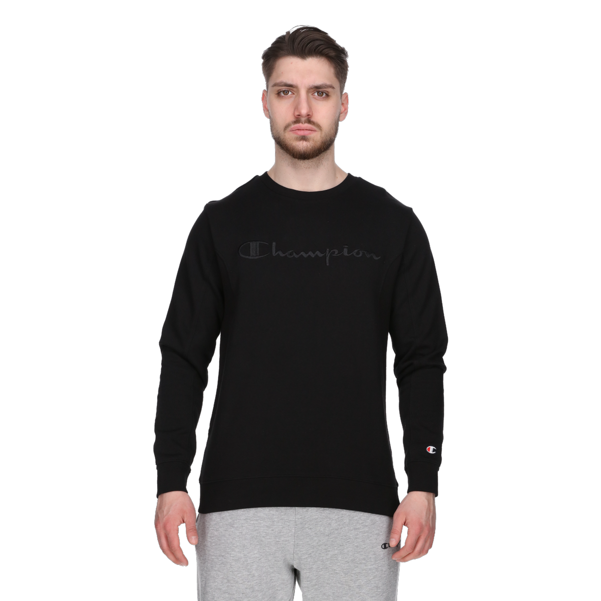 Sweatshirt Champion Crewneck Sweatshirt Svart | 221528-KK001, 0