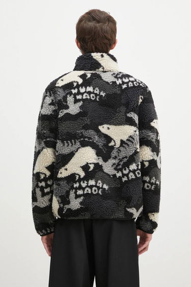Sweatshirt Human Made Animal Print Fleece Jacket Svart | HM28JK038, 2