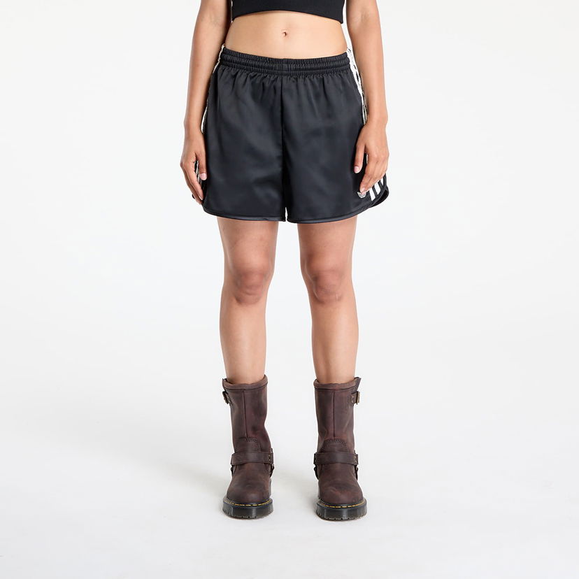 Shorts adidas Originals adidas Originals Satin Ruffle 3-Stripes Shorts Svart | KC8816