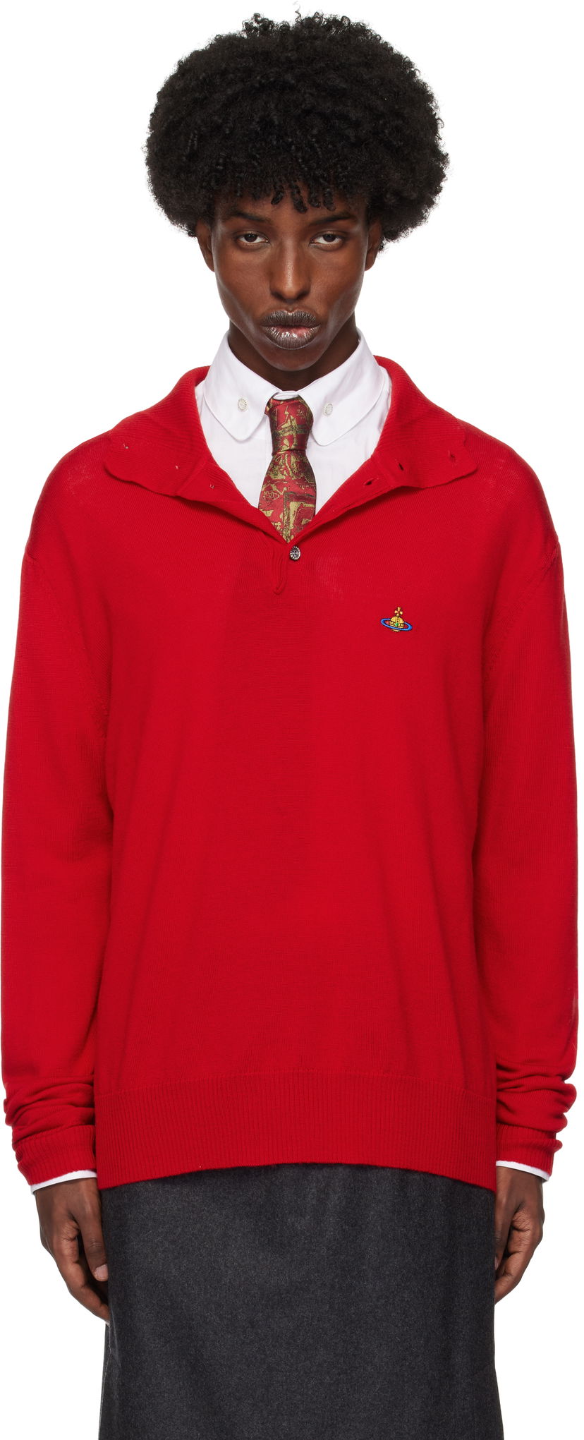 Sweater Vivienne Westwood Turtleneck Röd | 27010027-Y0006-