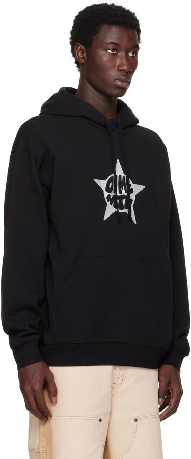 Sweatshirt Dime Dime Star Hoodie Svart | DIMESU2546BLK, 1