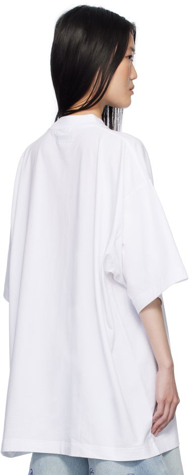 T-shirt VETEMENTS Vetements 'Single' Oversized T-Shirt Vit | UA66TR700W, 2