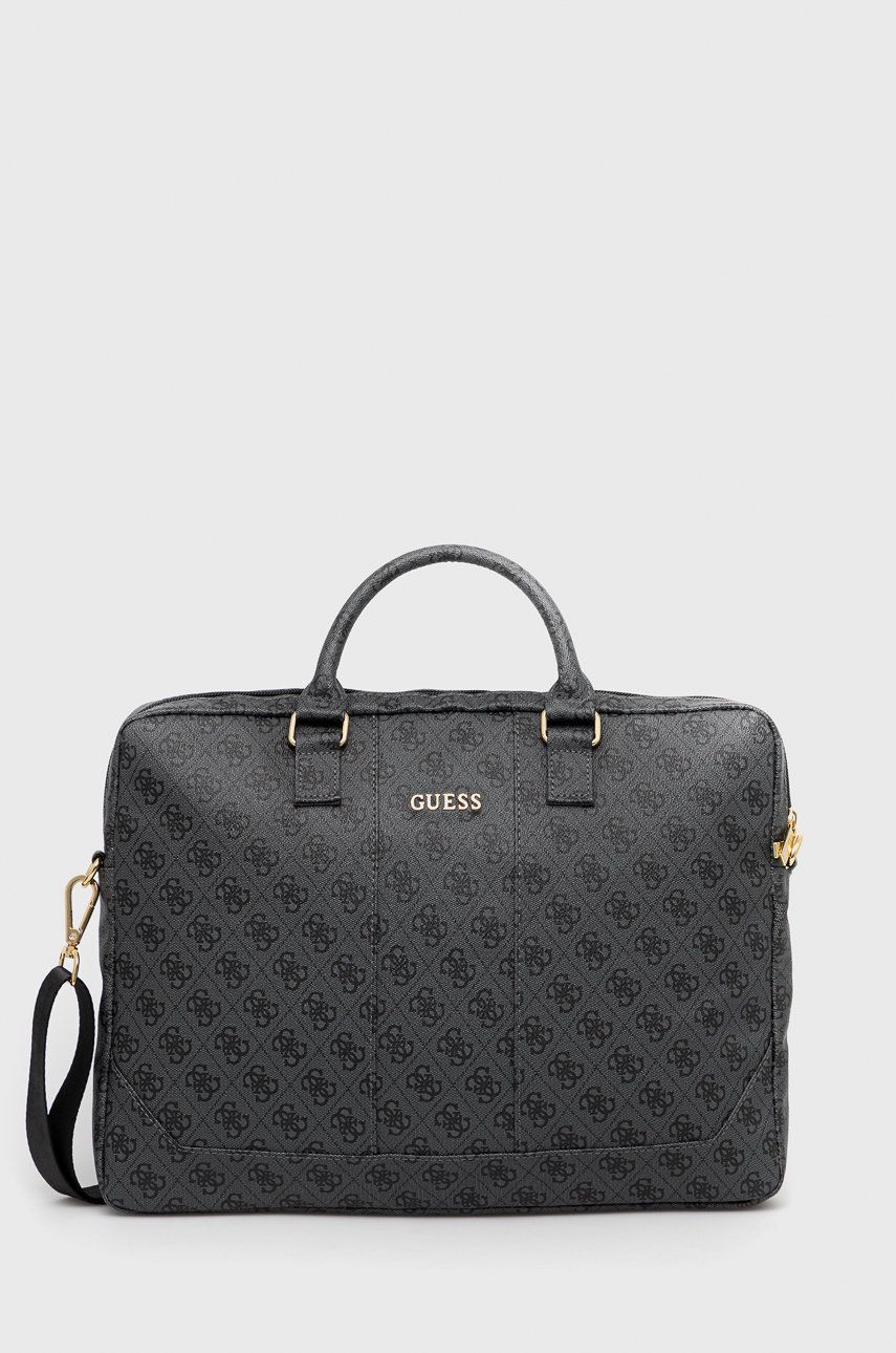 Resväska GUESS 16'' Laptop Bag Svart | GUCB154GG, 0