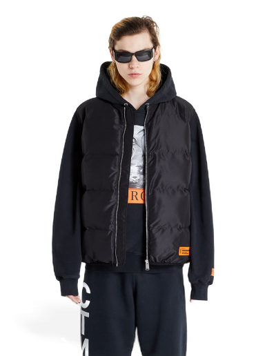 Väst HERON PRESTON Logo Tape Nylon Padded Vest Svart | HMEA073S22FAB0011000
