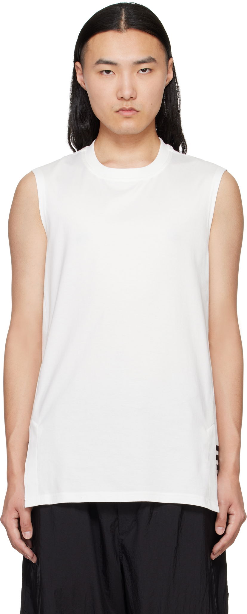Linne Y-3 Y-3 3-Stripes Tank Top Vit | JM7844