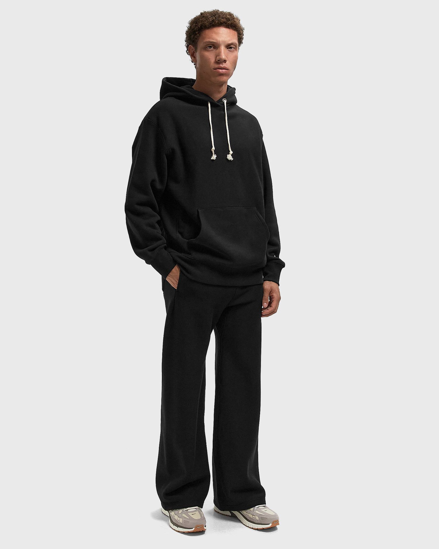 Sweatshirt Champion Reverse Weave Hooded Sweatshirt Svart | 220705-KK001, 1