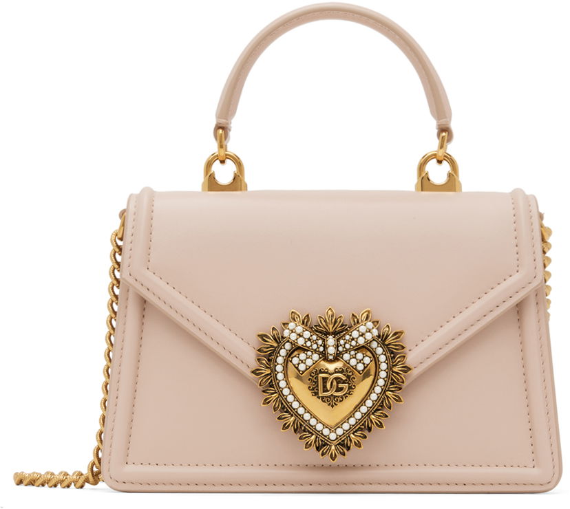 Handväska Dolce & Gabbana Pink Small Devotion Bag Rosa | BB6711 AV893