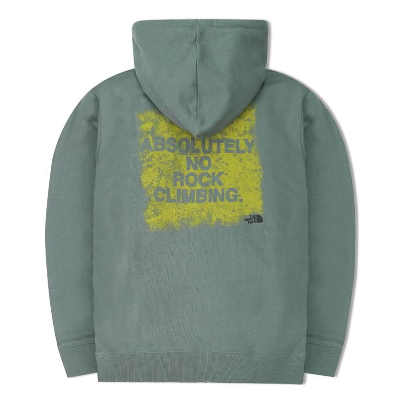 Sweatshirt The North Face Logo Print Hoodie Grön | NF0A5JUO-117