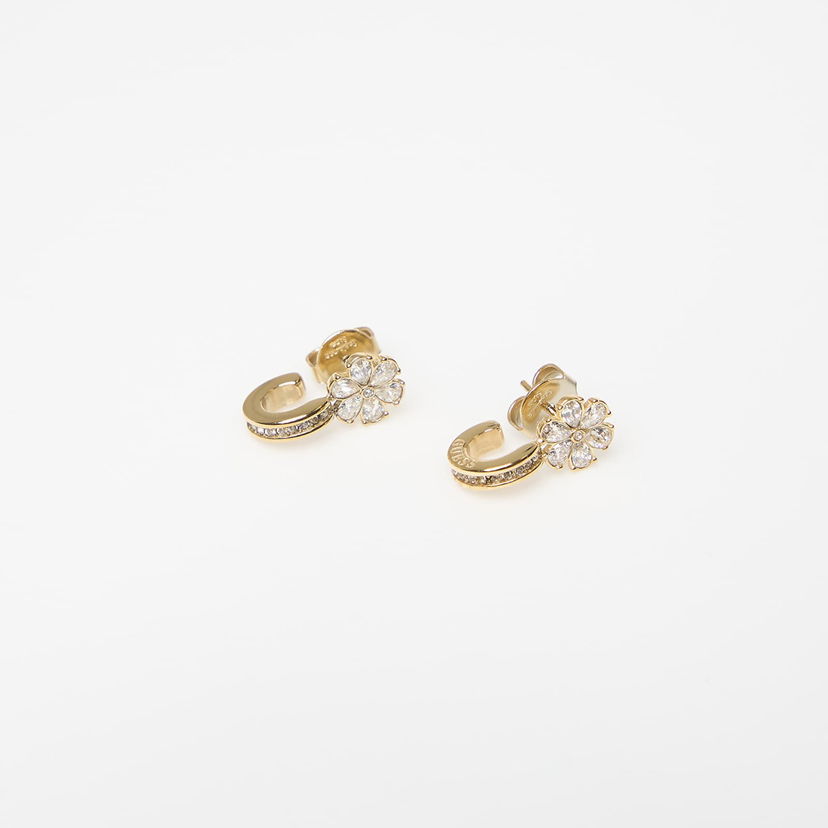 Örhängen GUESS Lily Floral Stone Stud Earrings Gul | JUBE05110JWYG-GOLD