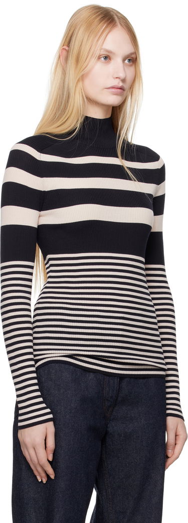 Sweater Moncler Moncler Striped Wool Turtleneck Flerfärgad | K10939F00002M1180, 1