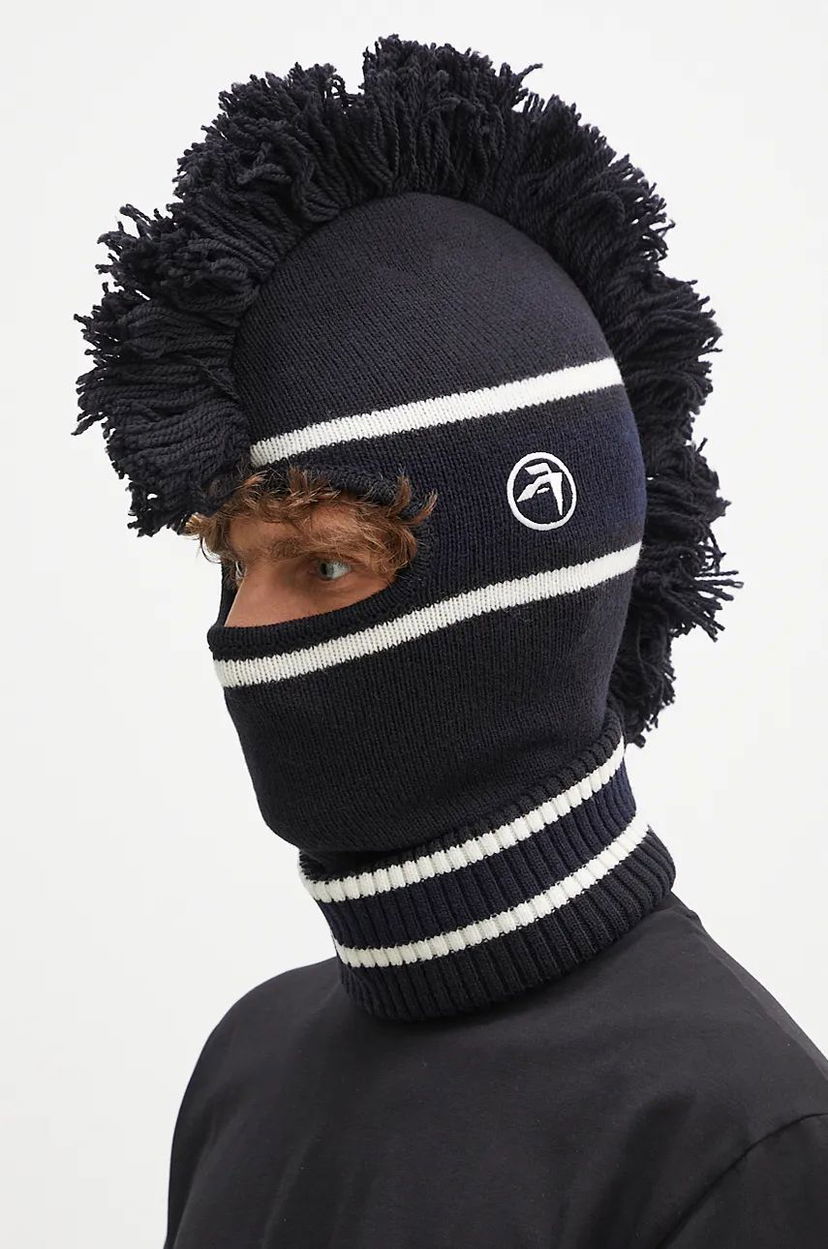 Hatt Ambush Fringe Knit Balaclava Svart | BMLC001F24KNI0011031