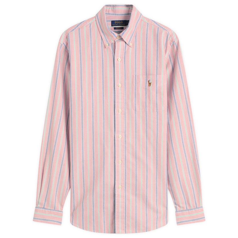 Skjorta Polo by Ralph Lauren Button Down Stripe Oxford Shirt Flerfärgad | 710P00630004-ORA