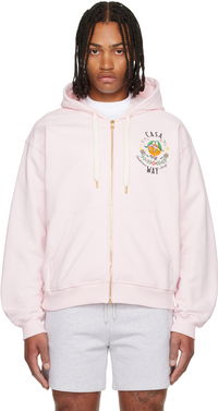 'Casa Way' Orange Mascot Zip Hoodie
