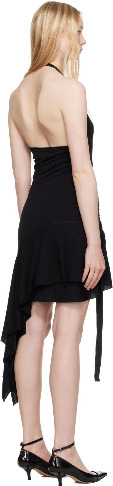 Klä Helmut Lang Helmut Lang Halter Minidress Svart | P01HW603, 2