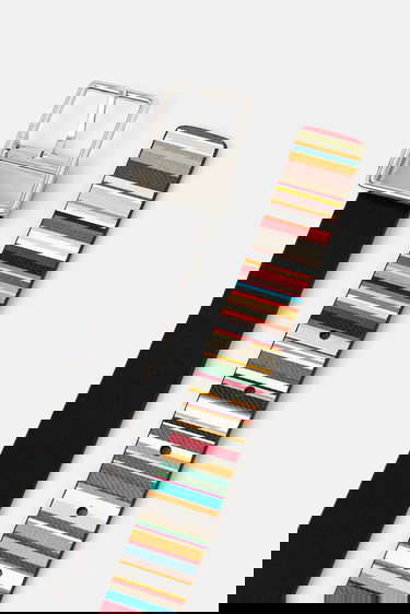 Bälten Paul Smith Paul Smith Reversible Leather Striped Belt Flerfärgad | M1A.8172.DC2FMU, 2