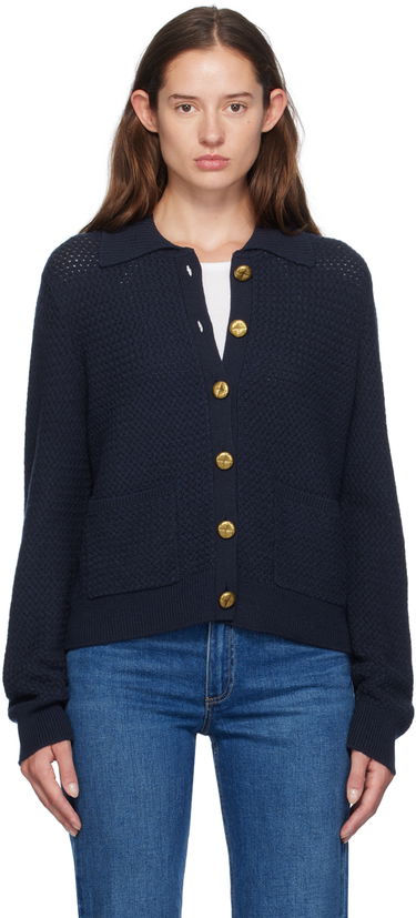 Sweater rag & bone Jax Knit Cardigan Blå | WAS24F019UG19, 0