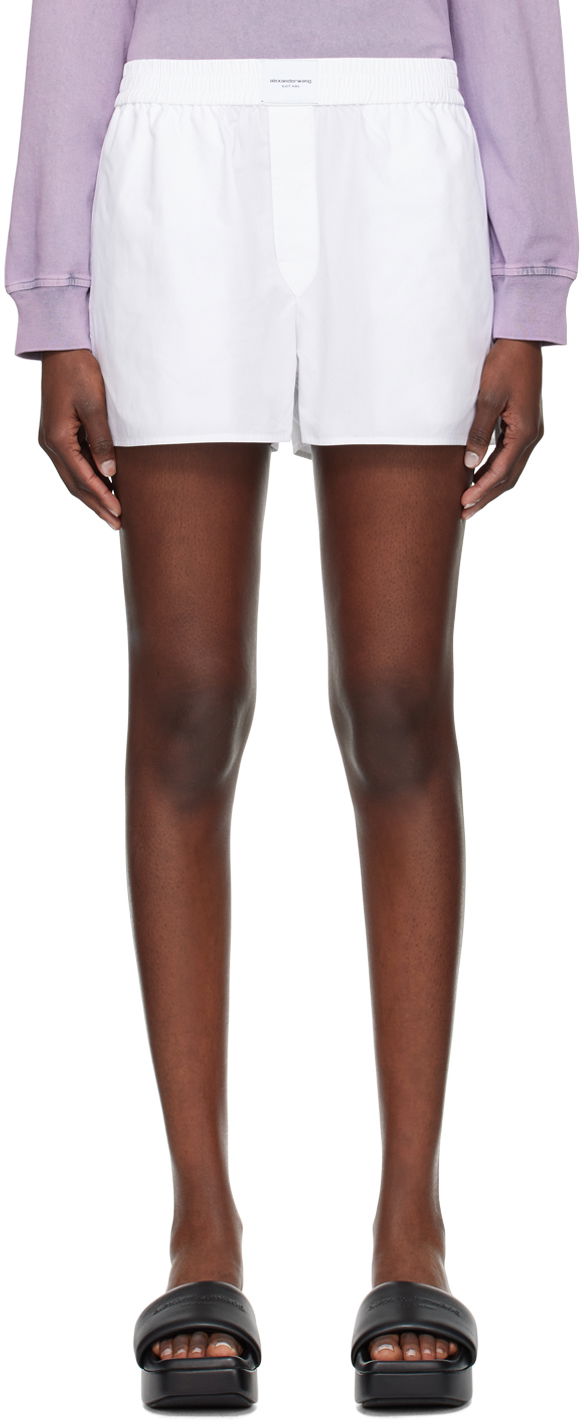 Shorts Alexander Wang Alexander Wang.t Button-Fly Shorts Vit | 4WC2244370