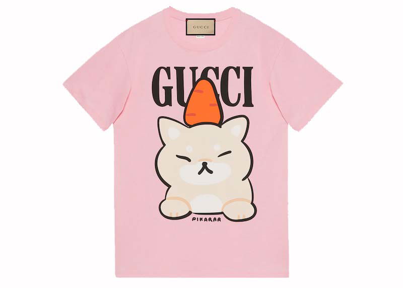T-shirt Gucci Animal Print T-Shirt Pink Rosa | 717422XJE6Q5904