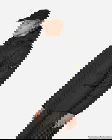 Pufferjacka Stone Island Crinkle Reps Down Jacket Svart | 771540223-V0029, 2