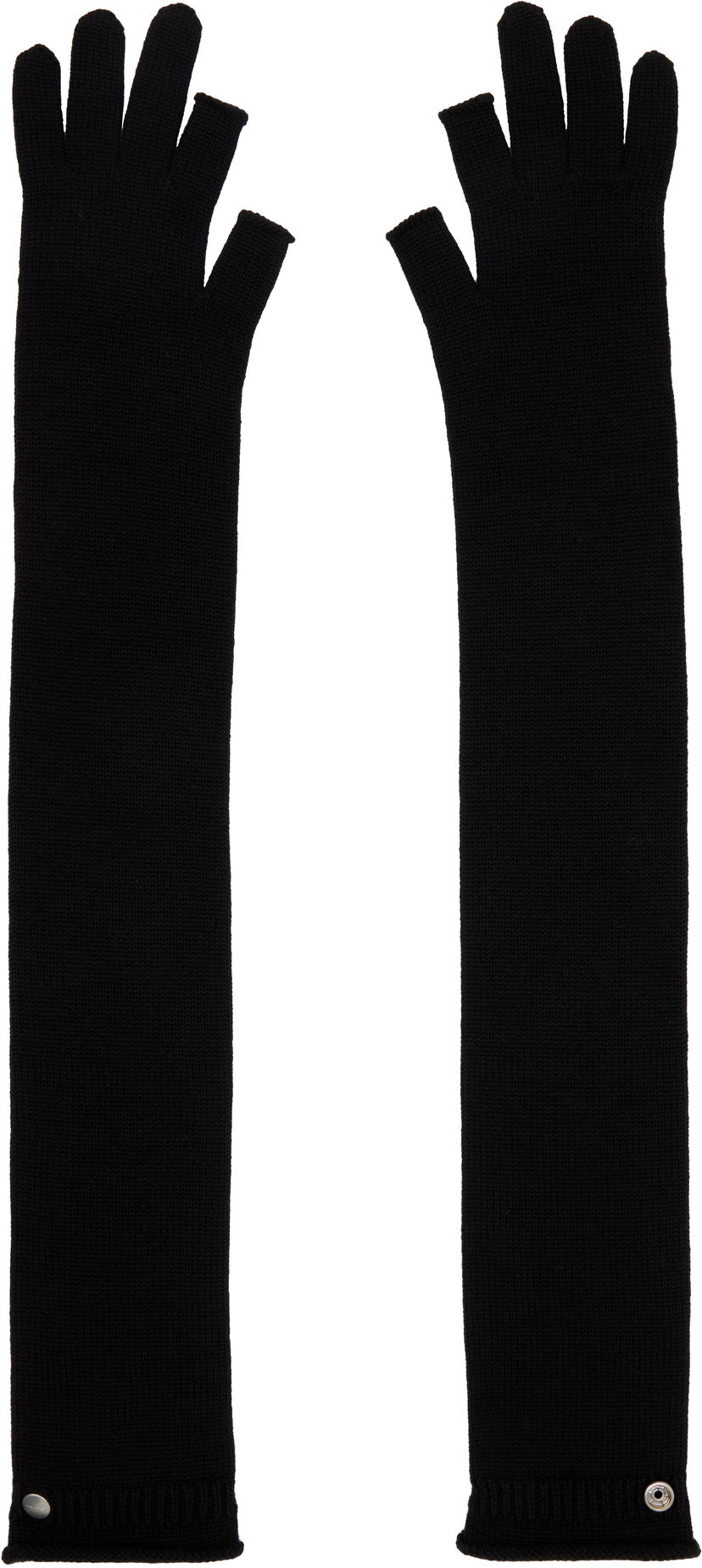 Handskar Rick Owens Rick Owens Concordians Rasato Knit Opera Gloves Svart | RP02E4491 M