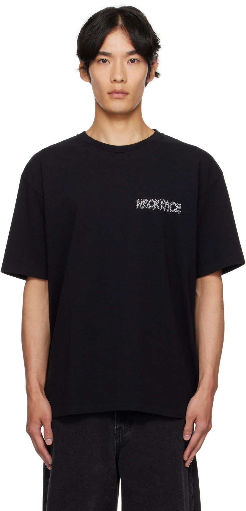 T-shirt WACKO MARIA NECKFACE Edition Washed Heavy T-Shirt Svart | NECKFACE-WM-WT01