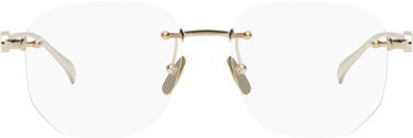 Solglasögon Gucci Gucci Block Text Square Rimless Glasses Metallisk | GG1806O-002, 0