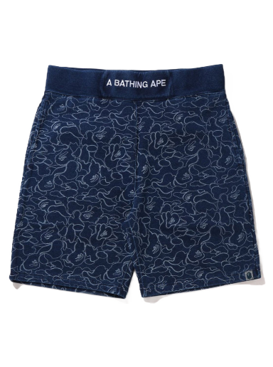 Shorts BAPE Line ABC Camo Sweat Shorts Mörkblå | 1I80-153-010