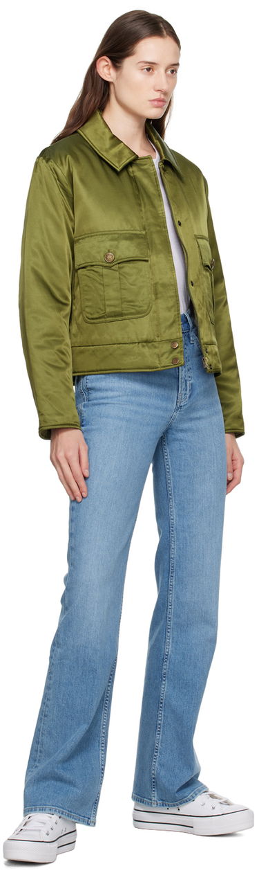 Jacka rag & bone Rag & Bone Women's Satin Bomber Jacket Grön | WAW23H2009KM09, 3