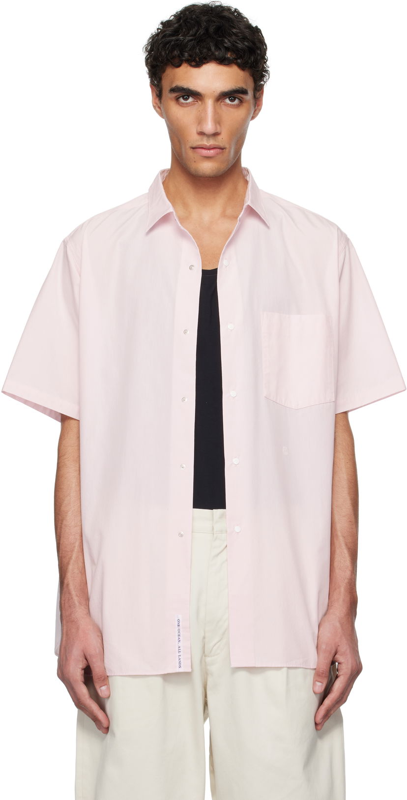Skjorta NANAMICA Nanamica Regular Collar Wind Short Sleeve Shirt Rosa | SUGS405U