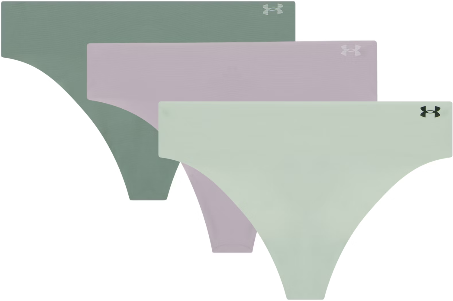 Trosor Under Armour Under Armour Pure Stretch 3-Pack Thong Underwear Grön | 1383893-009, 1